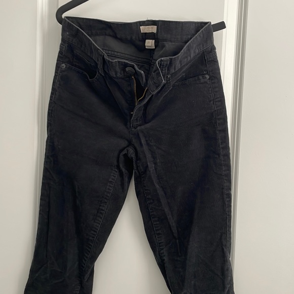 J. Crew Corduroy Skinny Cigarette Pants- Size 25 Dark gray/ Charcoal - Picture 1 of 4